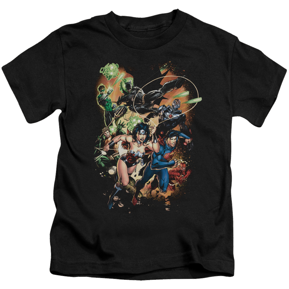 Justice League Battle Ready - Kid's T-Shirt Kid's T-Shirt (Ages 4-7) Justice League   