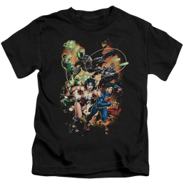 Justice League Battle Ready - Kid's T-Shirt Kid's T-Shirt (Ages 4-7) Justice League   