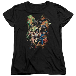 Justice League Battle Ready Women's T-Shirt Women's T-Shirt Justice League   