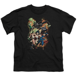 Justice League Battle Ready - Youth T-Shirt Youth T-Shirt (Ages 8-12) Justice League   