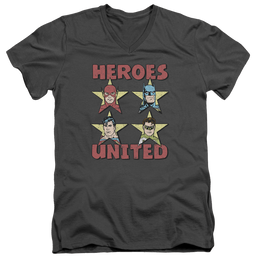 Justice League United Stars Men's V-Neck T-Shirt Men's V-Neck T-Shirt Justice League   