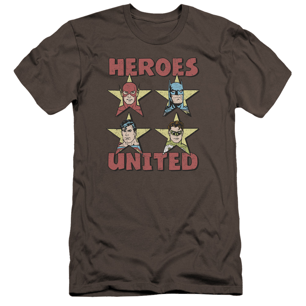 Justice League United Stars Men's Premium Slim Fit T-Shirt Men's Premium Slim Fit T-Shirt Justice League   