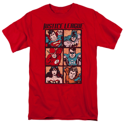 Justice League Rough Panels Men's Regular Fit T-Shirt Men's Regular Fit T-Shirt Justice League   