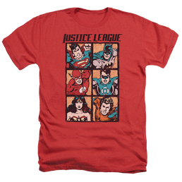 Justice League Rough Panels Men's Heather T-Shirt Men's Heather T-Shirt Justice League   