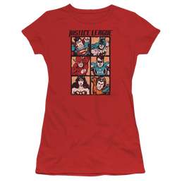 Justice League Rough Panels Juniors T-Shirt Juniors T-Shirt Justice League   