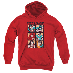 Justice League Rough Panels - Youth Hoodie Youth Hoodie (Ages 8-12) Justice League   