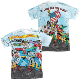 Justice League World Cure Men's All Over Print T-Shirt Men's All-Over Print T-Shirt Justice League   