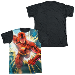 Flash, The Faster Than Lightning - Men's Black Back T-Shirt Men's Black Back T-Shirt The Flash   