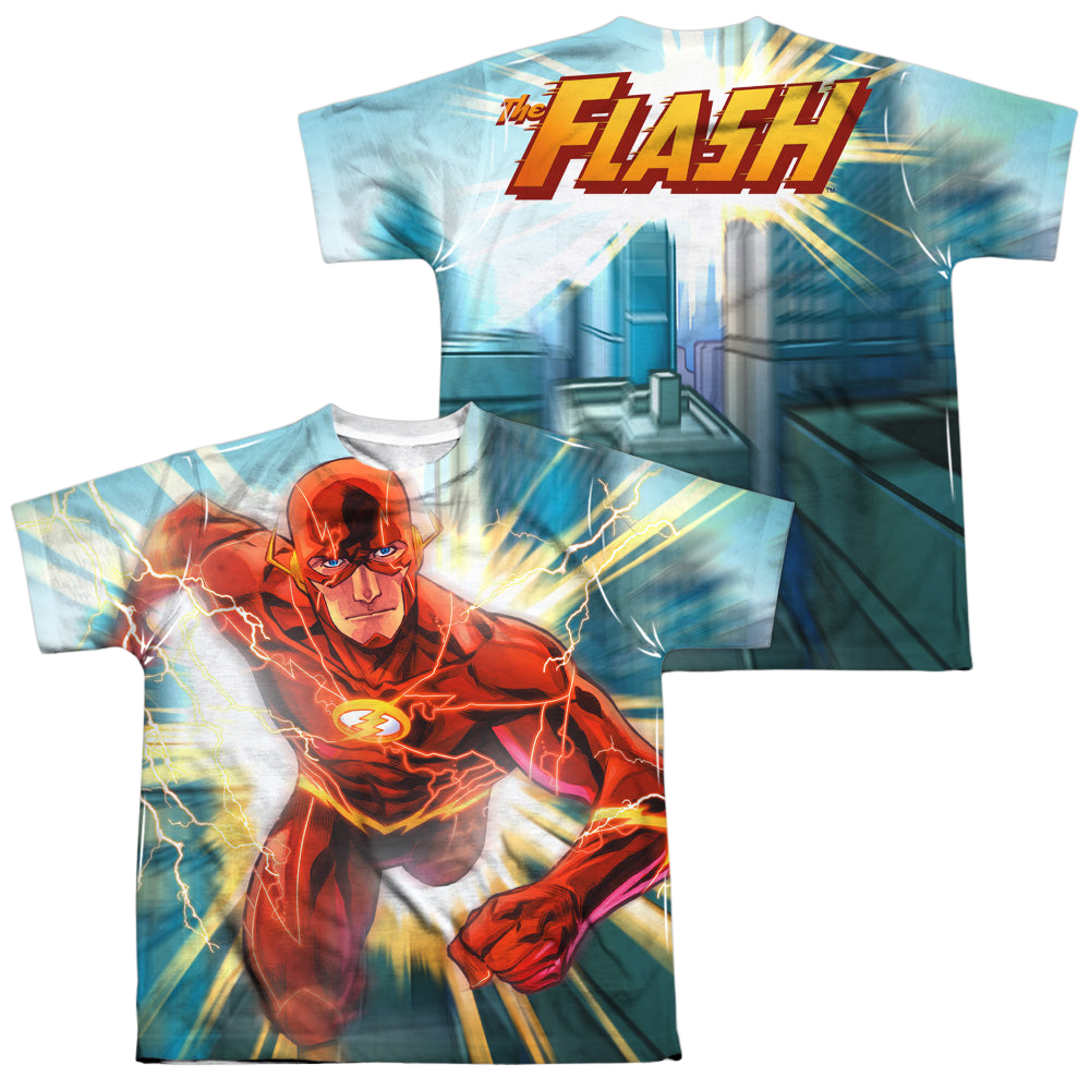 Flash, The Faster Than Lightning - Youth All-Over Print T-Shirt Youth All-Over Print T-Shirt (Ages 8-12) The Flash   