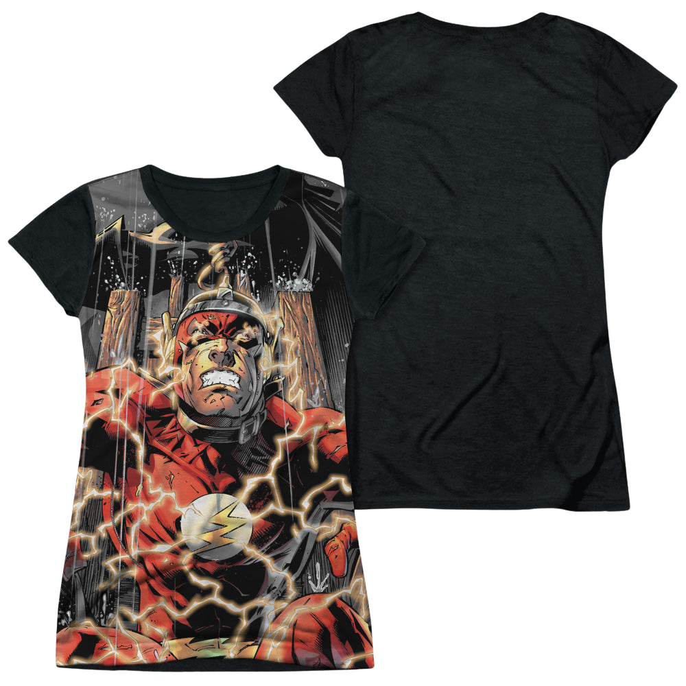 Flash, The Shock Therapy - Juniors Black Back T-Shirt Juniors Black Back T-Shirt The Flash   