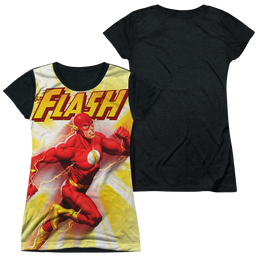 Flash, The Motion Blur - Juniors Black Back T-Shirt Juniors Black Back T-Shirt The Flash   