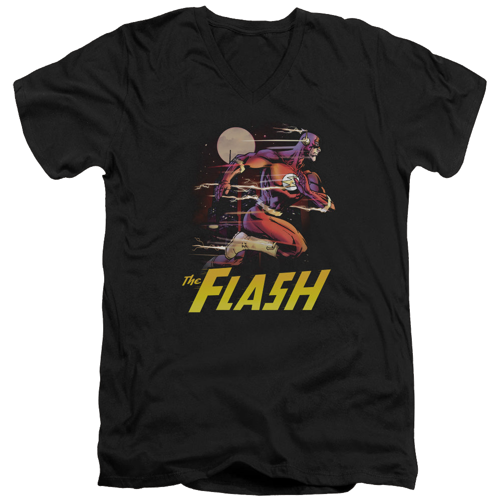 Flash, The City Run - Men's V-Neck T-Shirt Men's V-Neck T-Shirt The Flash   