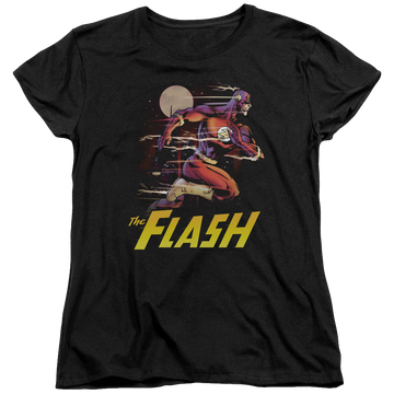 Black women's t-shirt with The Flash City Run graphic