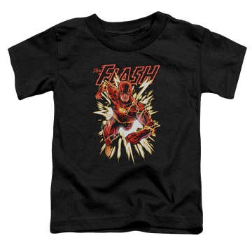 Black toddler t-shirt with Flash Glow graphic