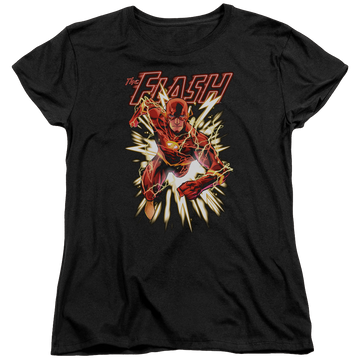 Black women's t-shirt with Flash Glow graphic