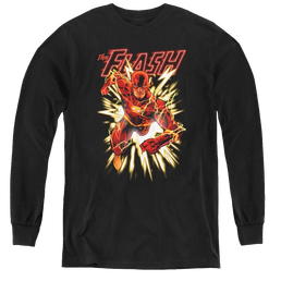 Flash, The Flash Glow - Youth Long Sleeve T-Shirt Youth Long Sleeve T-Shirt The Flash   