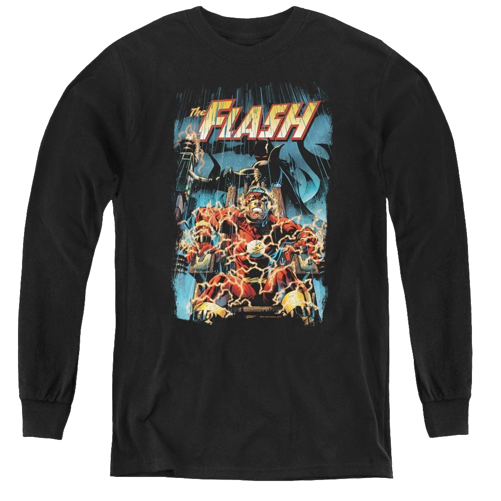 Flash, The Electric Chair - Youth Long Sleeve T-Shirt Youth Long Sleeve T-Shirt The Flash   