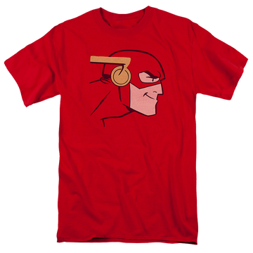 Red men's regular fit t-shirt with The Flash Cooke Head graphic