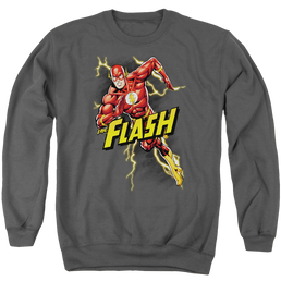 Flash, The Bolt Run - Men's Crewneck Sweatshirt Men's Crewneck Sweatshirt The Flash   