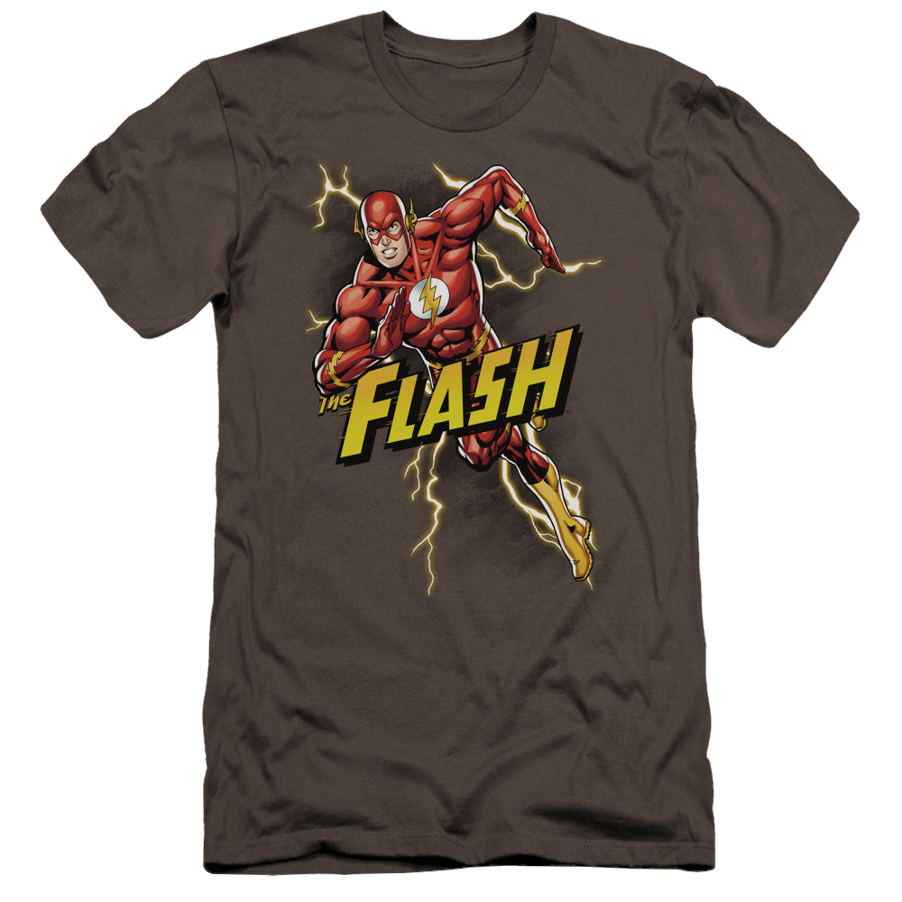Flash, The Bolt Run - Men's Premium Slim Fit T-Shirt Men's Premium Slim Fit T-Shirt The Flash   