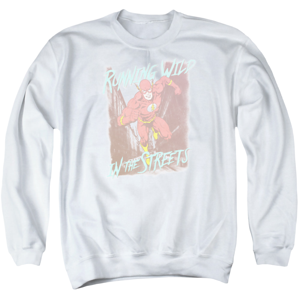 Flash, The Running Wild - Men's Crewneck Sweatshirt Men's Crewneck Sweatshirt The Flash   