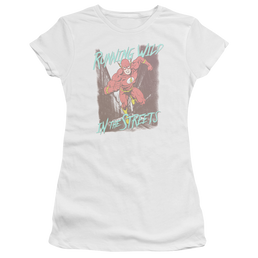 Flash, The Running Wild - Juniors T-Shirt Juniors T-Shirt The Flash   