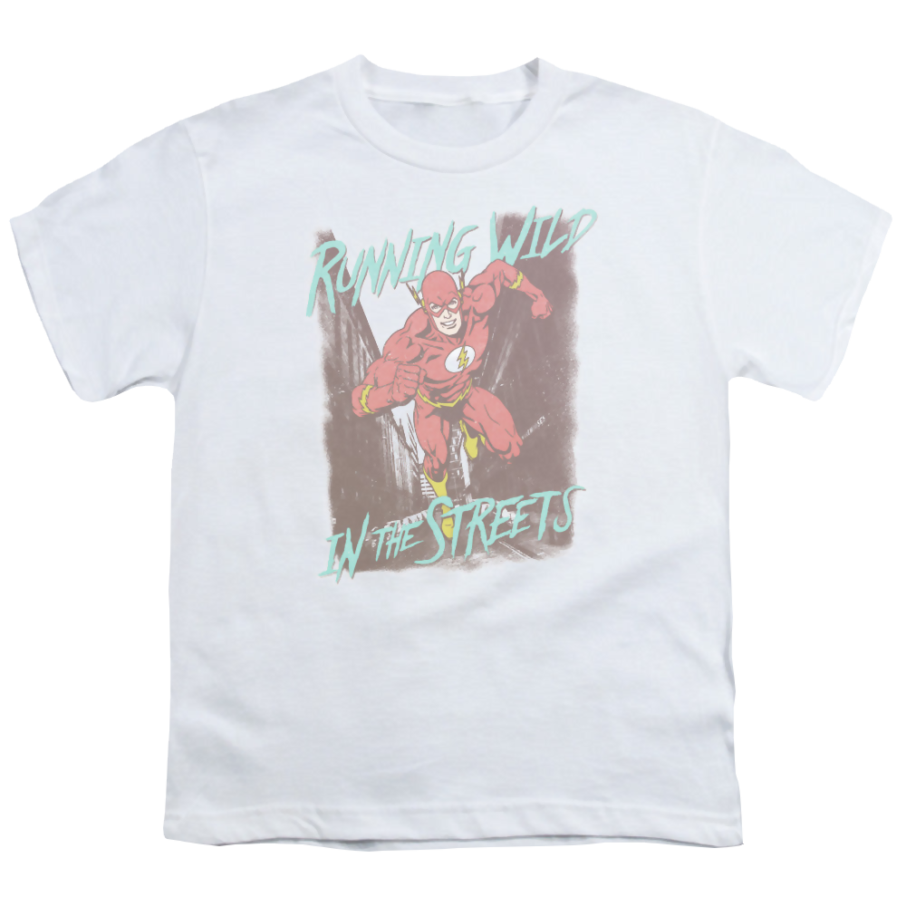 Flash, The Running Wild - Youth T-Shirt Youth T-Shirt (Ages 8-12) The Flash   