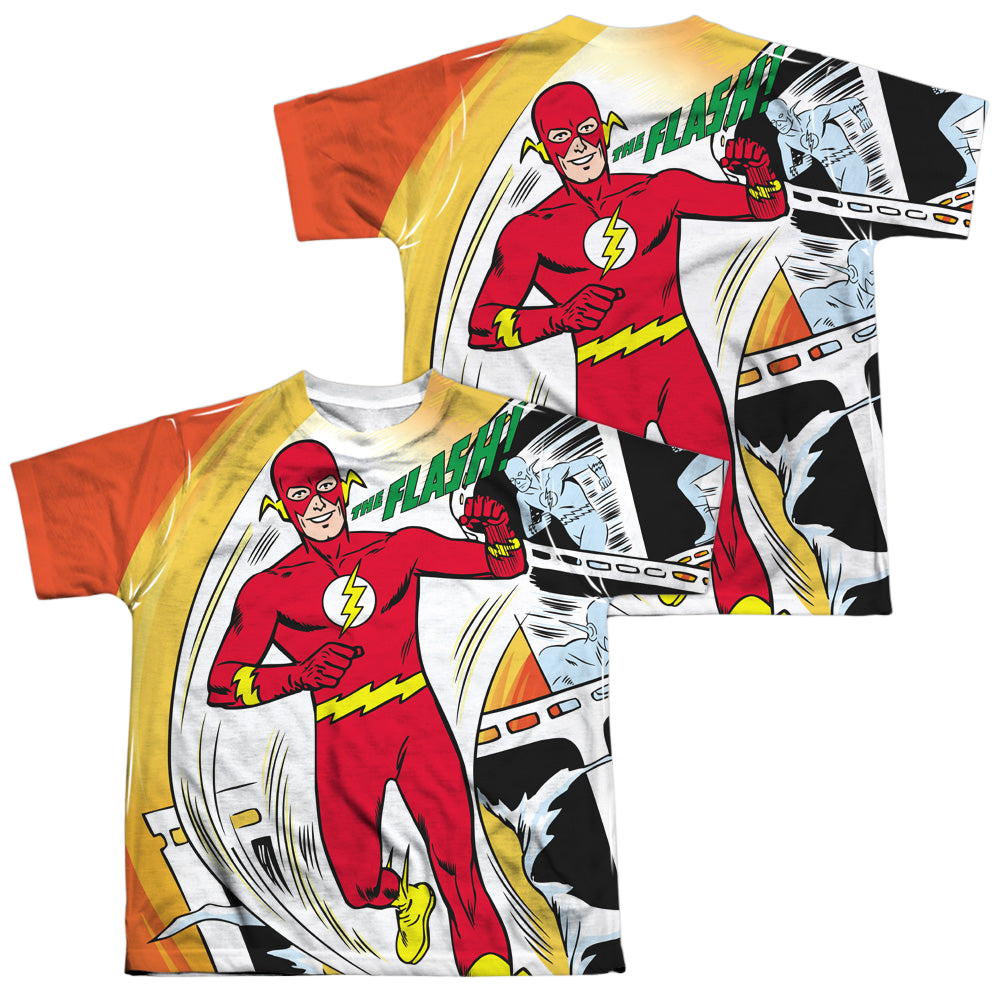 Flash, The Filmstrip (Front/Back Print) - Youth All-Over Print T-Shirt Youth All-Over Print T-Shirt (Ages 8-12) The Flash   