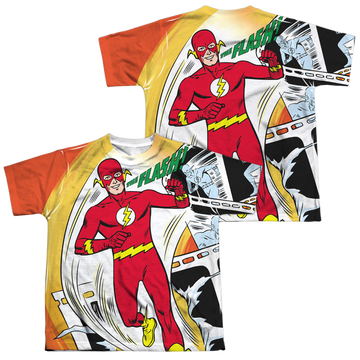 The Flash Filmstrip youth all-over print t-shirt for ages 8 to 12