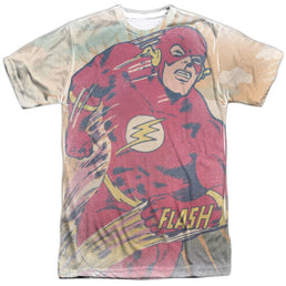 Flash - Daytime Run Adult All Over Print 100% Poly T-Shirt Men's All-Over Print T-Shirt The Flash Adult All Over Print 100% Poly T-Shirt S Multi