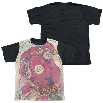 The Flash Daytime Run youth black back t-shirt for ages 8 to 12