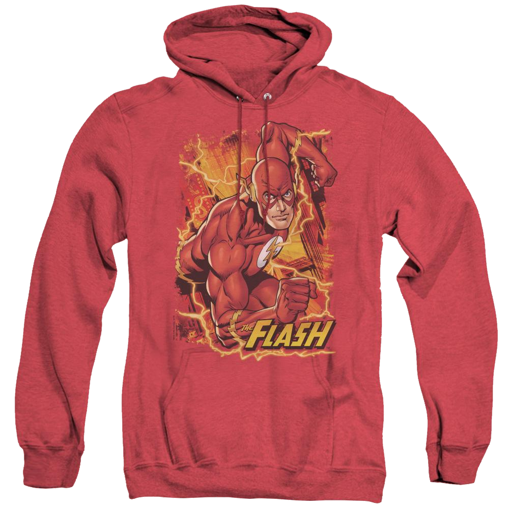 Flash, The Flash Lightning - Heather Pullover Hoodie Heather Pullover Hoodie The Flash   