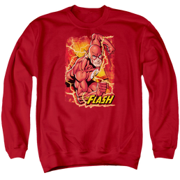 Flash, The Flash Lightning - Men's Crewneck Sweatshirt Men's Crewneck Sweatshirt The Flash   