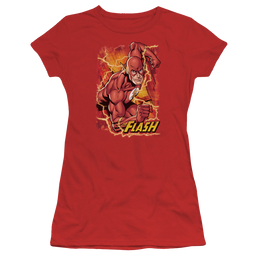Flash, The Flash Lightning - Juniors T-Shirt Juniors T-Shirt The Flash   