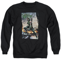 Green Arrow Fire And Rain - Men's Crewneck Sweatshirt Men's Crewneck Sweatshirt Green Arrow   