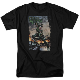 Green Arrow Fire And Rain - Men's Regular Fit T-Shirt Men's Regular Fit T-Shirt Green Arrow   