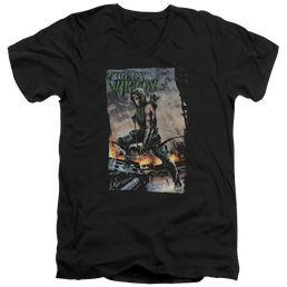 Green Arrow Fire And Rain - Men's V-Neck T-Shirt Men's V-Neck T-Shirt Green Arrow   