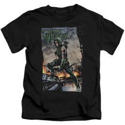 Green Arrow Fire And Rain - Kid's T-Shirt Kid's T-Shirt (Ages 4-7) Green Arrow   