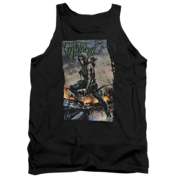 Green Arrow Fire And Rain - Men's Tank Top Men's Tank Green Arrow   