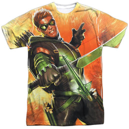 Green Arrow - Worth A Shot Adult All Over Print 100% Poly T-Shirt Men's All-Over Print T-Shirt Green Arrow Adult All Over Print 100% Poly T-Shirt S Multi
