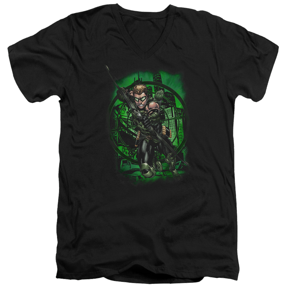 Green Arrow In My Sight - Men's V-Neck T-Shirt Men's V-Neck T-Shirt Green Arrow   