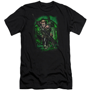 Green Arrow In My Sight - Men's Premium Slim Fit T-Shirt Men's Premium Slim Fit T-Shirt Green Arrow   