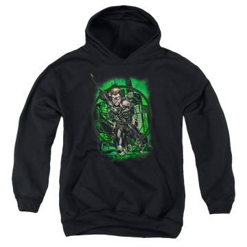 Green Arrow In My Sight - Youth Hoodie Youth Hoodie (Ages 8-12) Green Arrow   