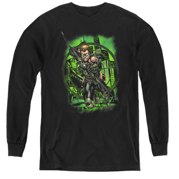 Green Arrow In My Sight - Youth Long Sleeve T-Shirt Youth Long Sleeve T-Shirt Green Arrow   