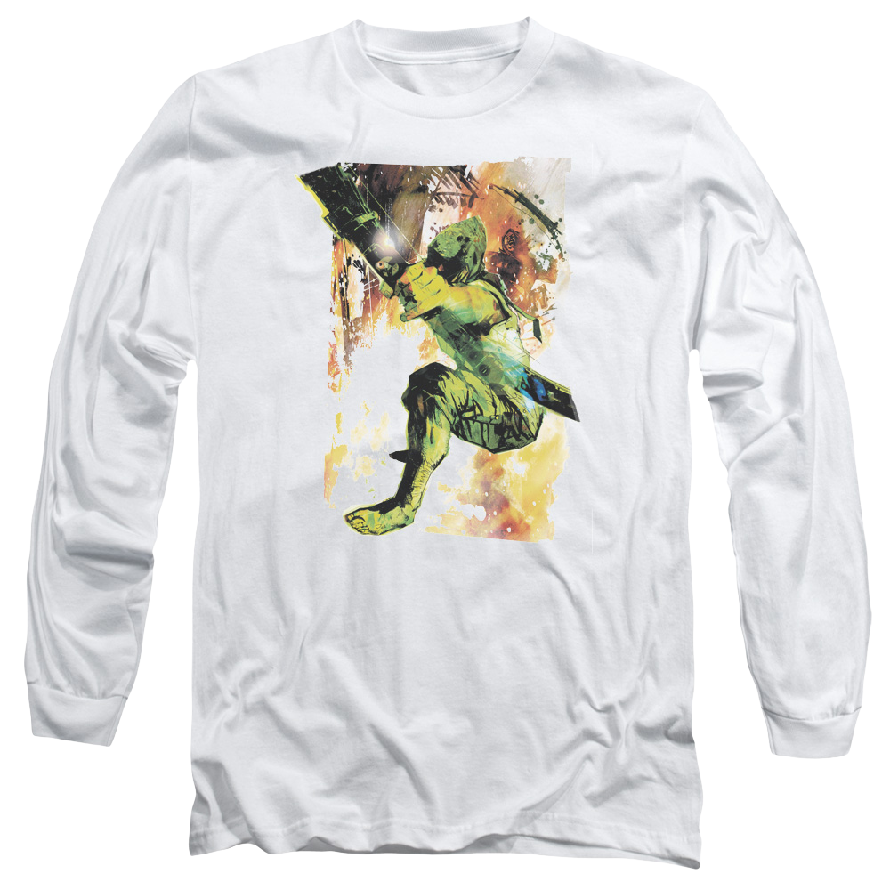 Green Arrow Painted Archer - Men's Long Sleeve T-Shirt Men's Long Sleeve T-Shirt Green Arrow   