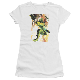 Green Arrow Painted Archer - Juniors T-Shirt Juniors T-Shirt Green Arrow   