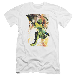 Green Arrow Painted Archer - Men's Premium Slim Fit T-Shirt Men's Premium Slim Fit T-Shirt Green Arrow   