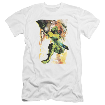 Green Arrow Painted Archer - Men's Premium Slim Fit T-Shirt Men's Premium Slim Fit T-Shirt Green Arrow   