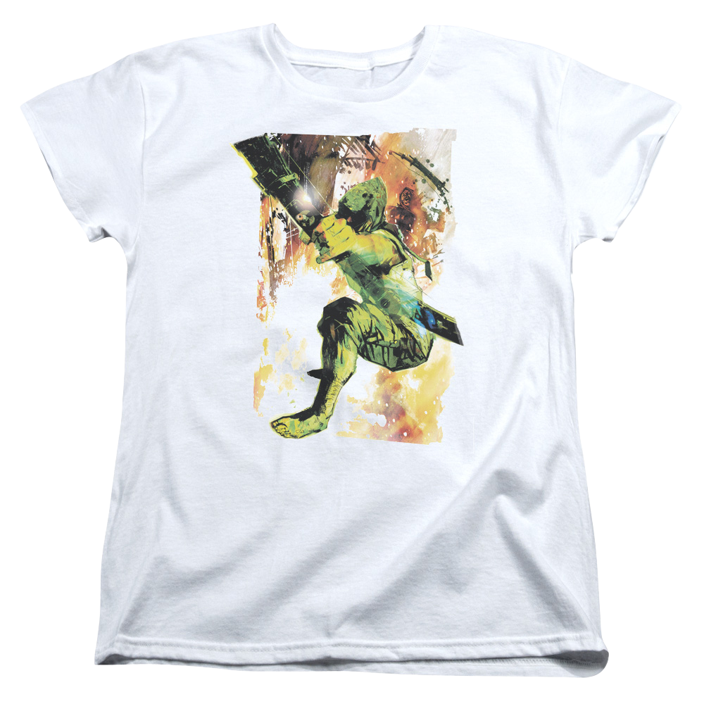 Green Arrow Painted Archer - Women's T-Shirt Women's T-Shirt Green Arrow   