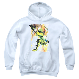 Green Arrow Painted Archer - Youth Hoodie Youth Hoodie (Ages 8-12) Green Arrow   